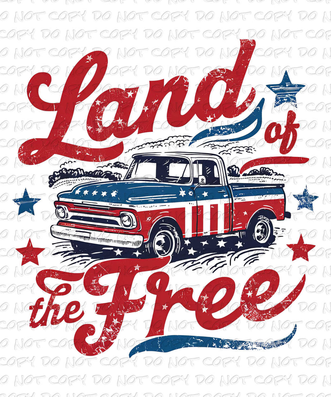 Land of the Free | DTF Ready to Press or Sublimation Transfer