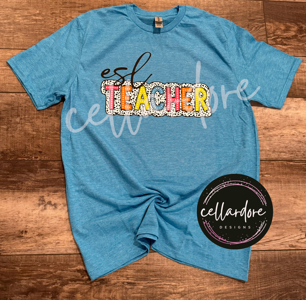 ESL Teacher Dalmatian Tee