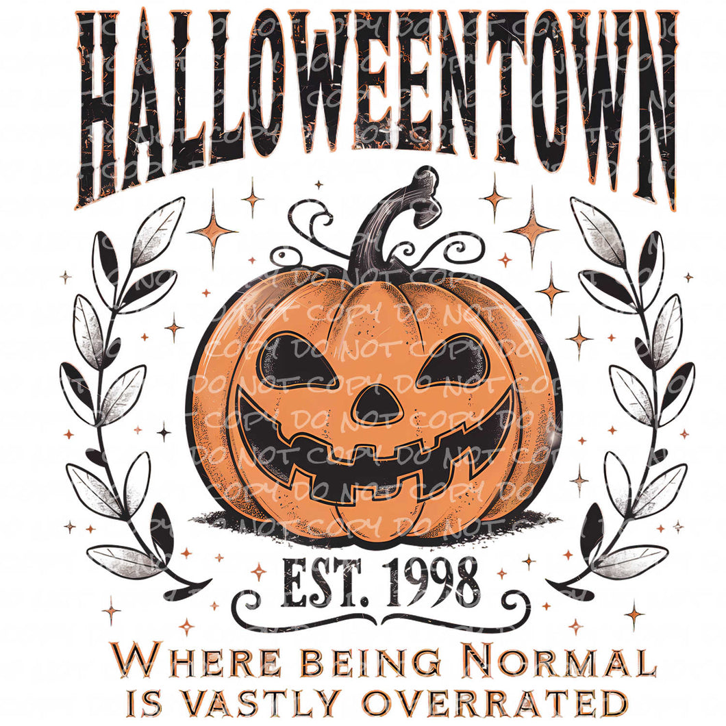 HalloweenTown | DTF Ready to Press or Sublimation Transfer