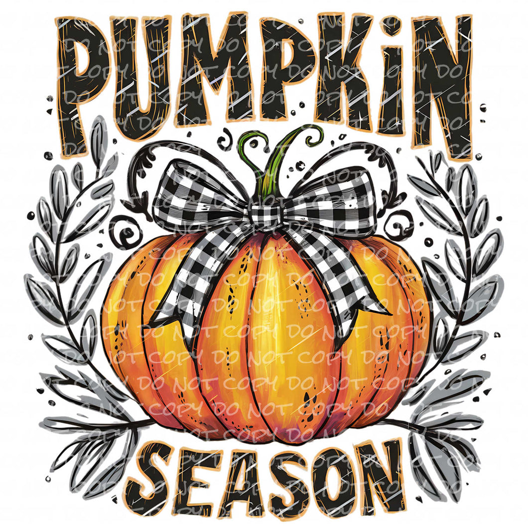 Pumpkin Season | DTF Ready to Press or Sublimation Transfer