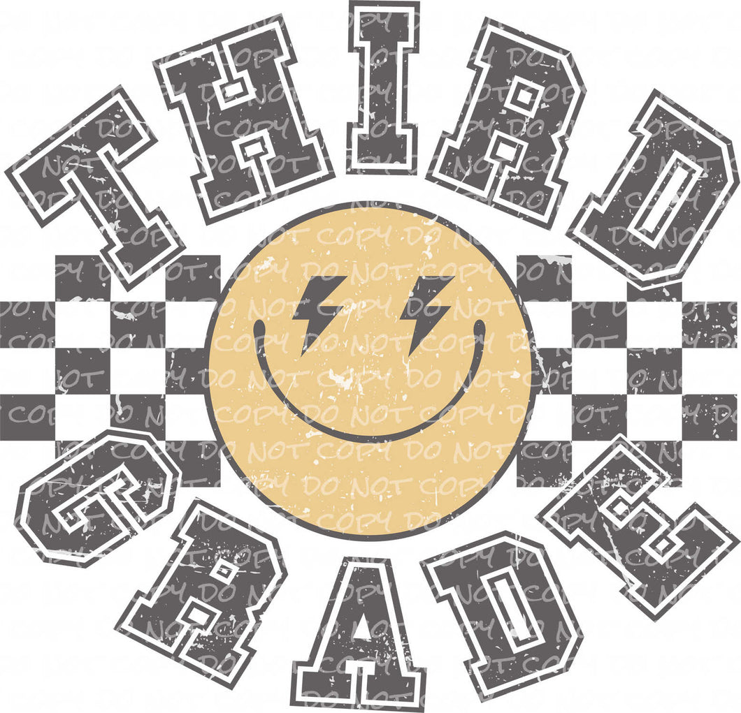 Third Grade | DTF Ready to Press or Sublimation Transfer