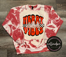 Load image into Gallery viewer, Bleached Red Crewneck Sweatshirt (Multiple Designs) - Completed Apparel Items
