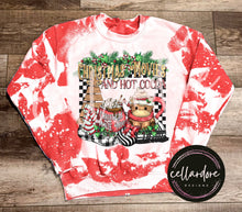 Load image into Gallery viewer, Bleached Red Crewneck Sweatshirt (Multiple Designs) - Completed Apparel Items
