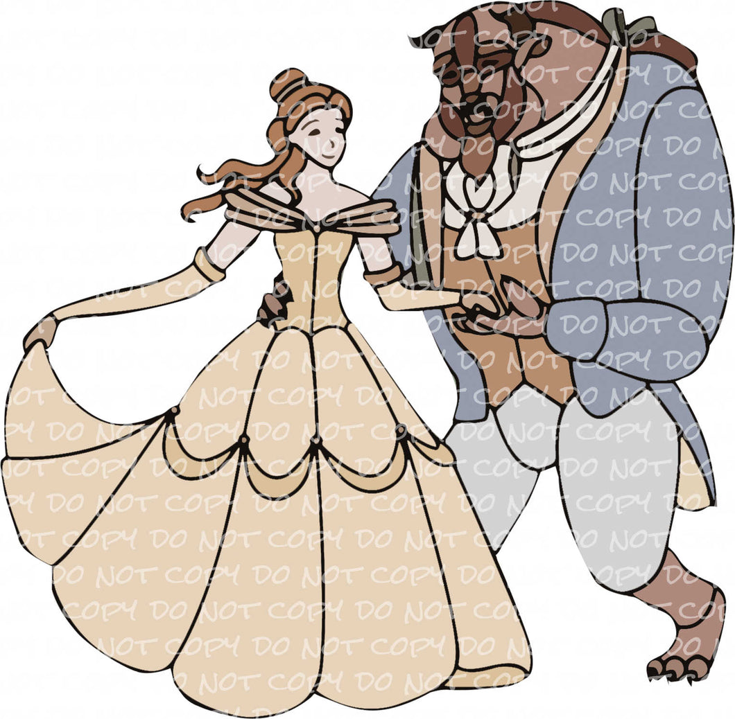 TALE AS OLD AS TIME with optional pocket design - DTF Ready to Press Transfer