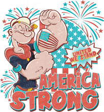 Load image into Gallery viewer, America Strong with optional pocket design - DTF Ready to Press Transfer
