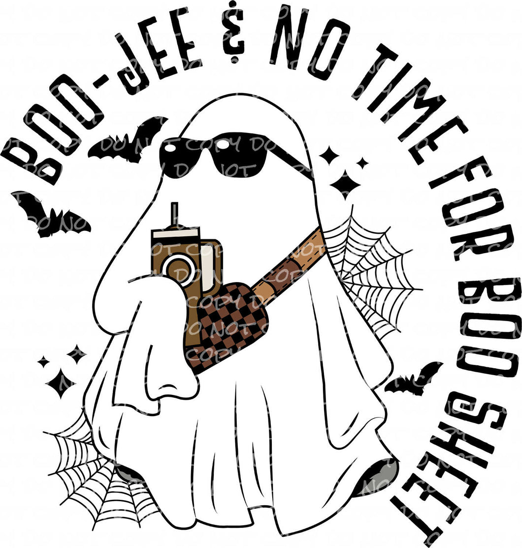 Boojee & No Time For Boo Sheet | DTF Ready to Press or Sublimation Transfer