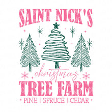 Load image into Gallery viewer, St. Nick&#39;s Christmas Tree Farm (2 colors) | DTF Ready to Press or Sublimation Transfer
