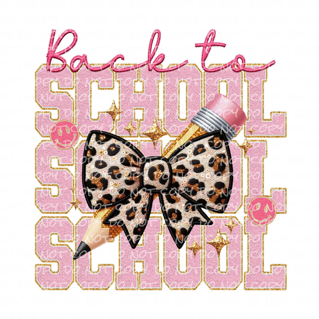 Back to School Faux Patch | DTF Ready to Press or Sublimation Transfer