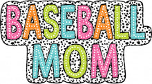 Load image into Gallery viewer, Baseball Mom Dalmatian Dots - DTF Ready to Press or Sublimation Transfer
