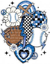 Load image into Gallery viewer, Baseball Collage (several color options) | DTF Ready to Press or Sublimation Transfer
