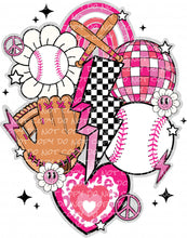 Load image into Gallery viewer, Baseball Collage (several color options) | DTF Ready to Press or Sublimation Transfer
