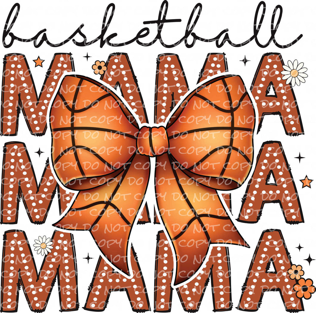 Basketball Mama Coquette | DTF Ready to Press or Sublimation Transfer