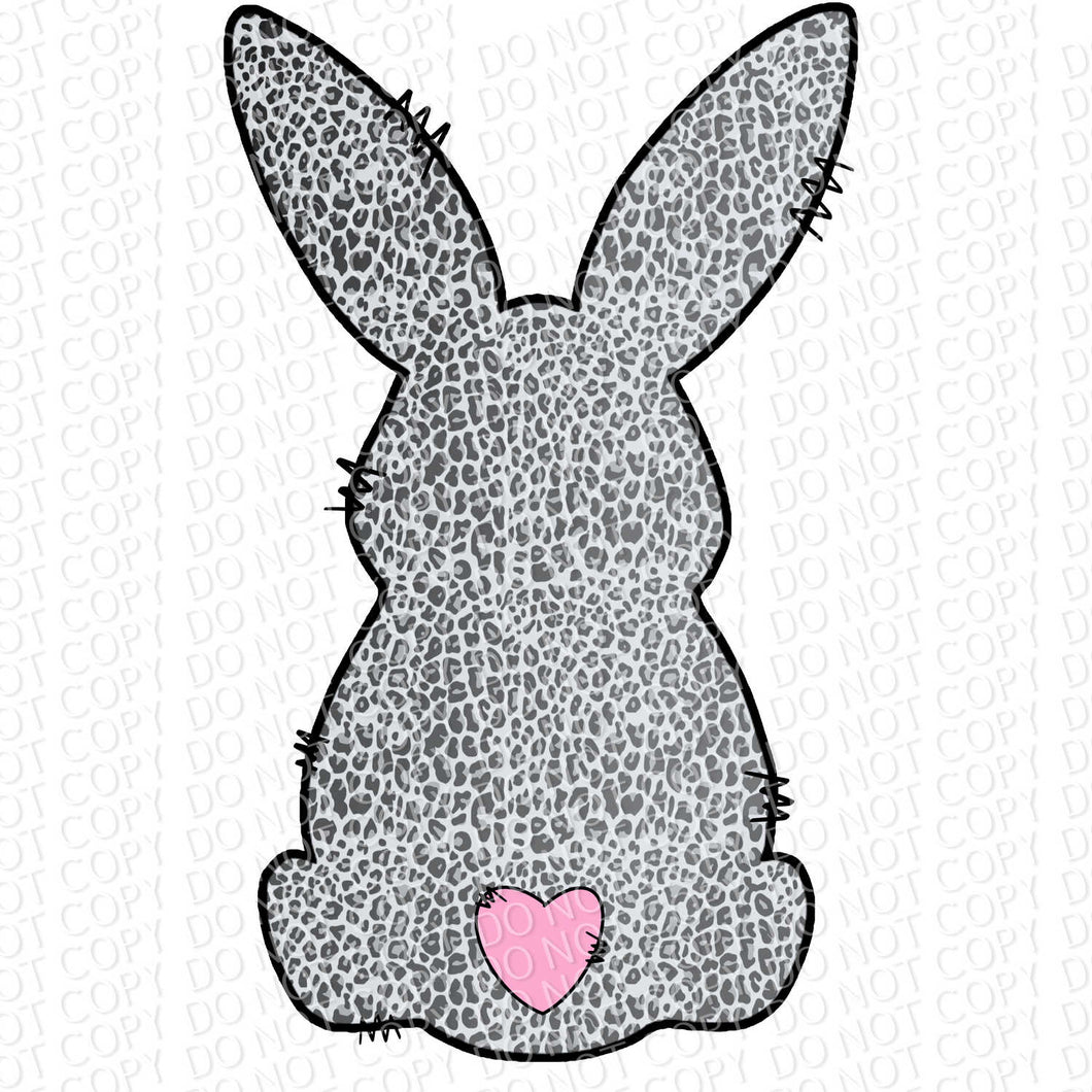 Leopard Doodle Bunny - 2 design options | DTF or Sublimation Ready to Press Transfer