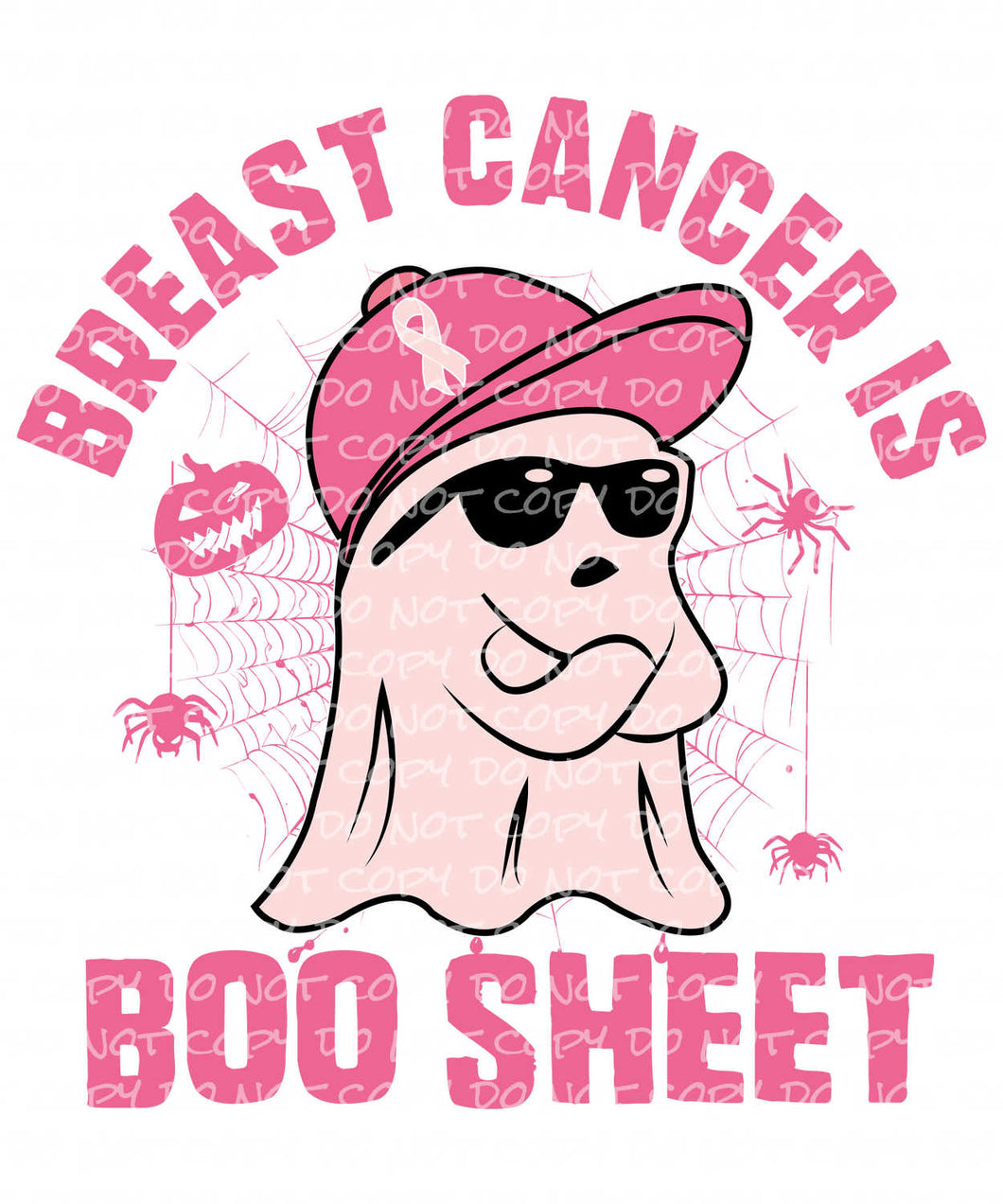 Breast Cancer is Boo Sheet 2 | DTF Ready to Press or Sublimation Transfer