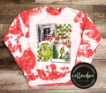 Load image into Gallery viewer, Bleached Red Crewneck Sweatshirt (Multiple Designs) - Completed Apparel Items
