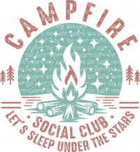 Load image into Gallery viewer, Campfire Social Club | DTF Ready to Press or Sublimation Transfer
