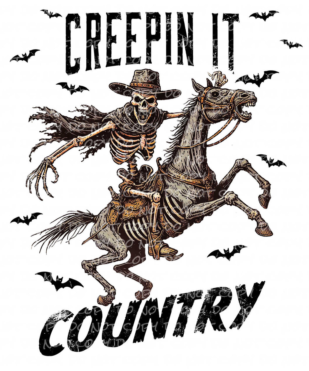 Creepin It Country | DTF Ready to Press or Sublimation Transfer