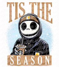 Load image into Gallery viewer, Tis The Season Skull | DTF Ready to Press or Sublimation Transfer
