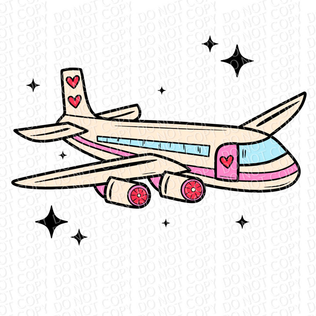 Catch Flights Not Feelings (with optional pocket) | DTF Ready to Press or Sublimation Transfer