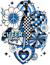 Load image into Gallery viewer, Cheer Vibes Collage | DTF Ready to Press or Sublimation Transfer
