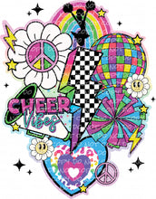 Load image into Gallery viewer, Cheer Vibes Collage | DTF Ready to Press or Sublimation Transfer
