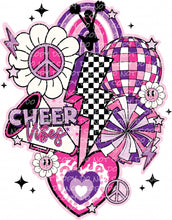 Load image into Gallery viewer, Cheer Vibes Collage | DTF Ready to Press or Sublimation Transfer
