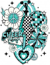 Load image into Gallery viewer, Cheer Vibes Collage | DTF Ready to Press or Sublimation Transfer
