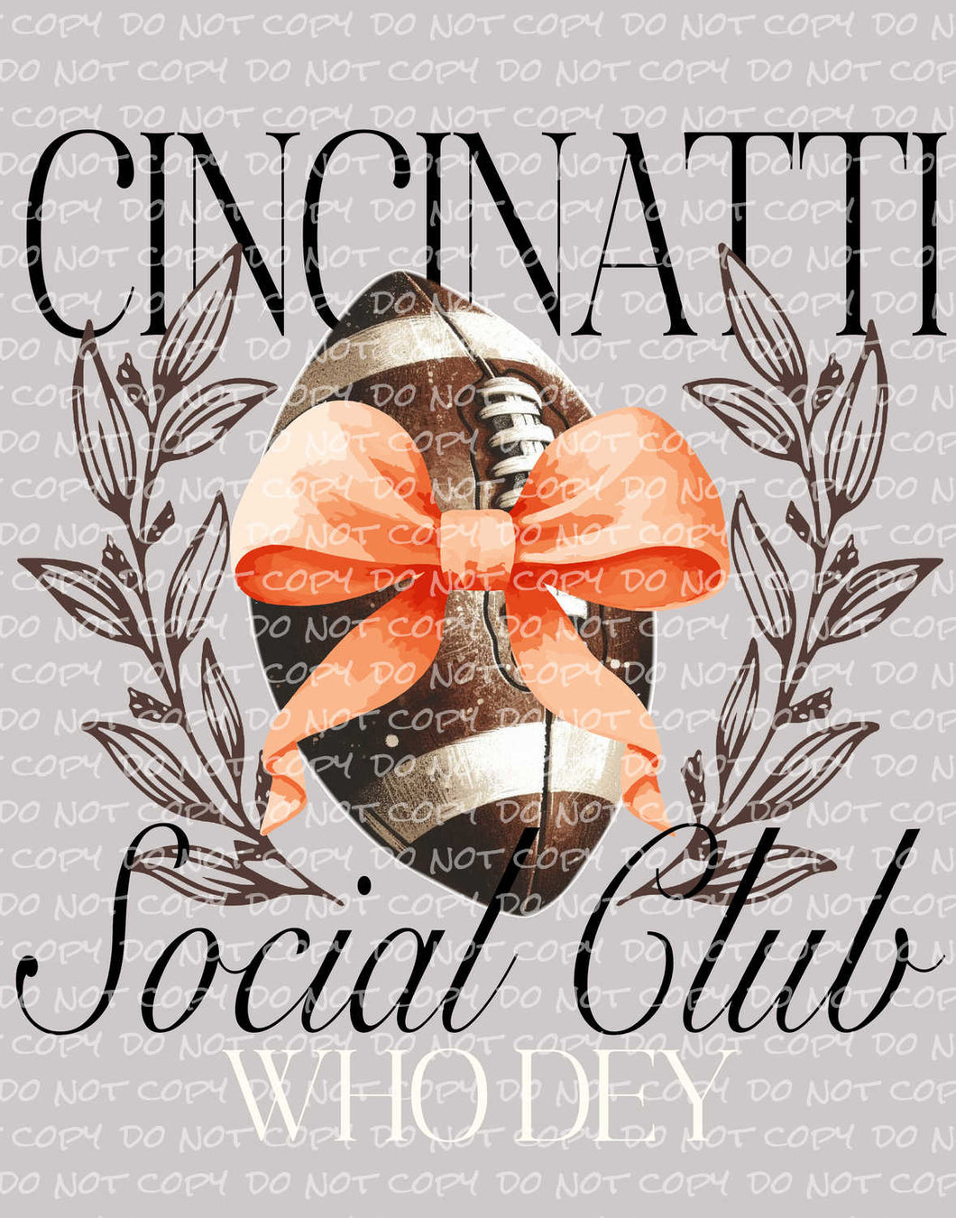 Cincinatti Social Club | DTF Ready to Press or Sublimation Transfer