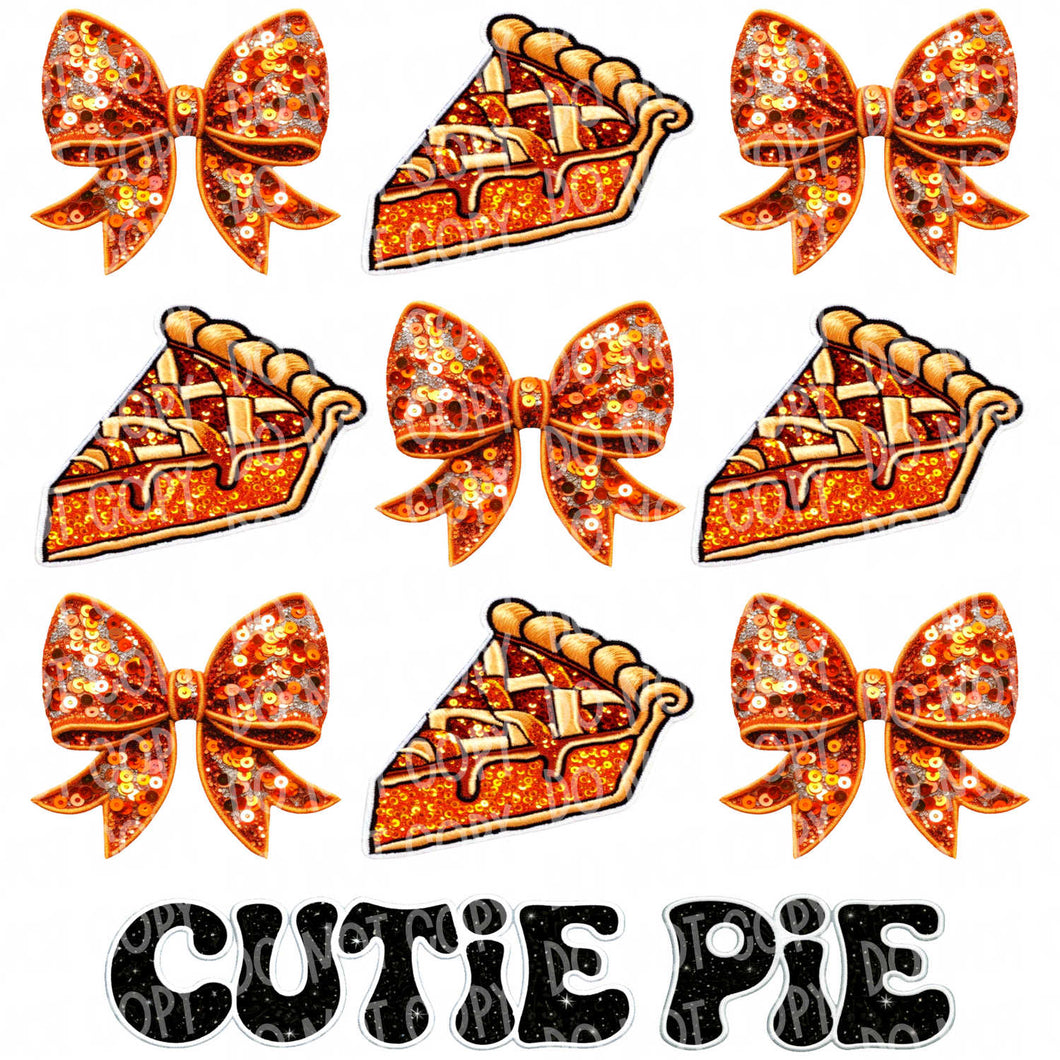 Cutie Pie | DTF Ready to Press or Sublimation Transfer