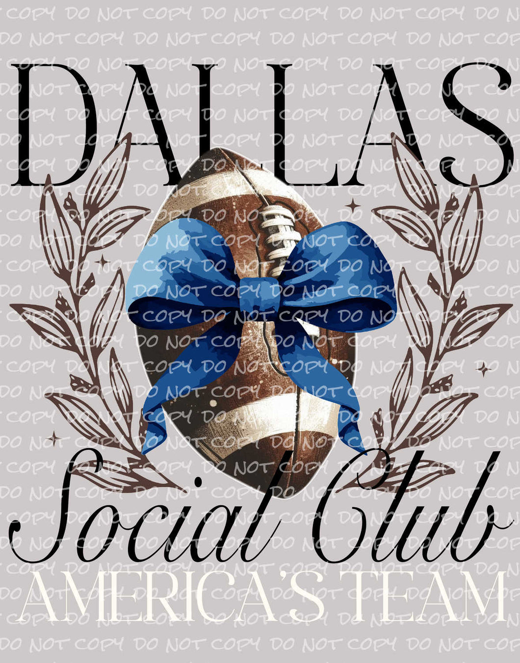 Dallas Social Club | DTF Ready to Press or Sublimation Transfer