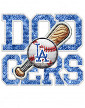 Load image into Gallery viewer, Baseball Faux Embroidery Patch - LA | DTF Ready to Press or Sublimation Transfer
