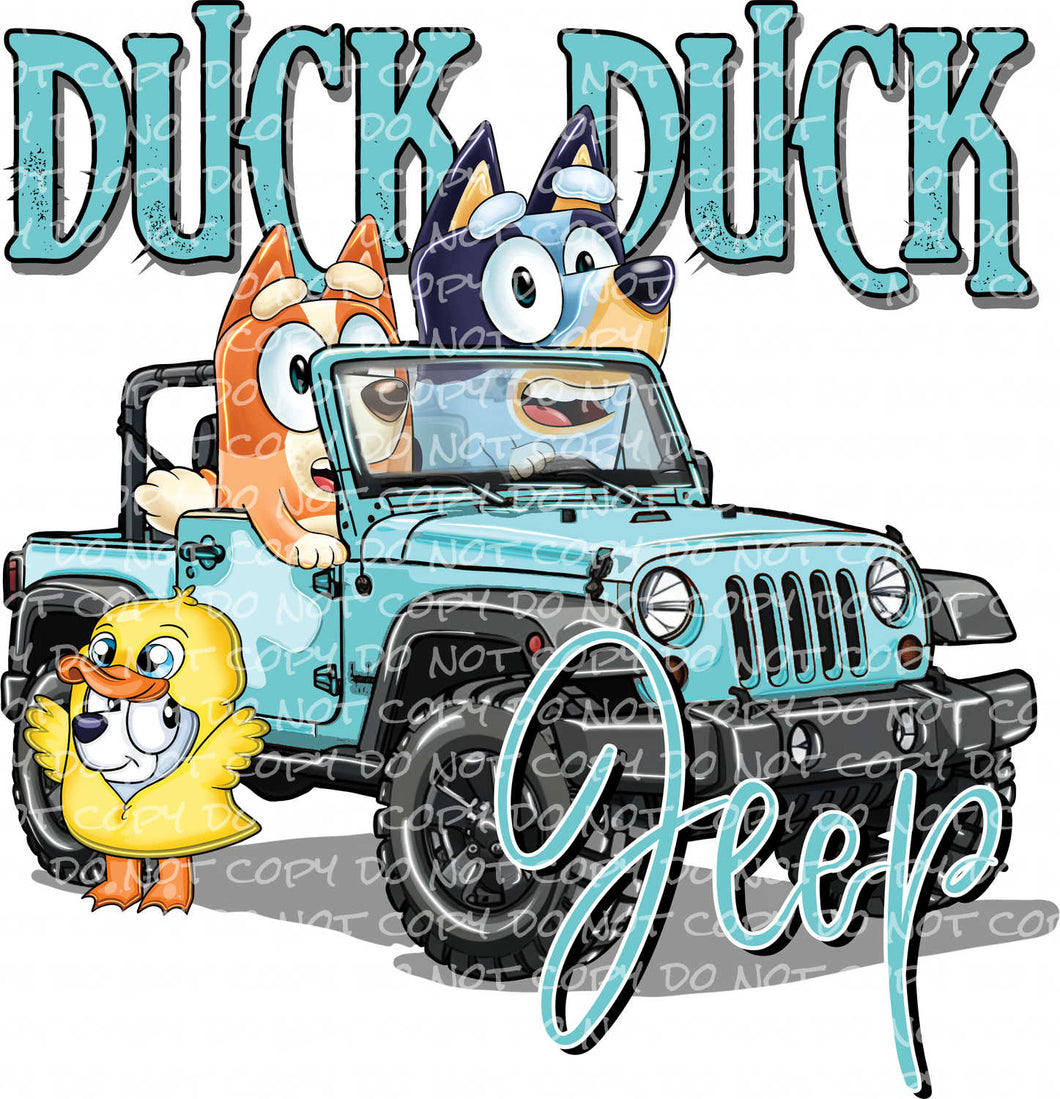 Duck Duck Jeep | DTF Ready to Press or Sublimation Transfer