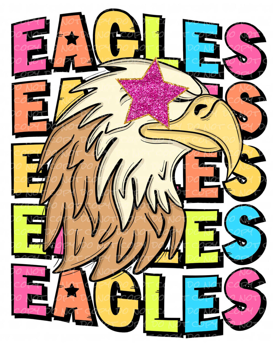 Eagles Colorful | DTF Ready to Press or Sublimation Transfer