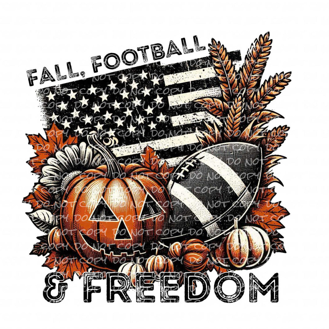 Fall Football & Freedom | DTF Ready to Press or Sublimation Transfer