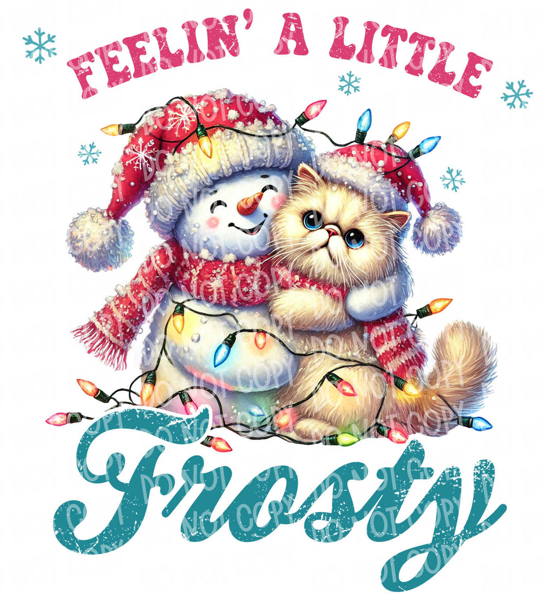 Feelin' a Little Frosty | DTF Ready to Press or Sublimation Transfer