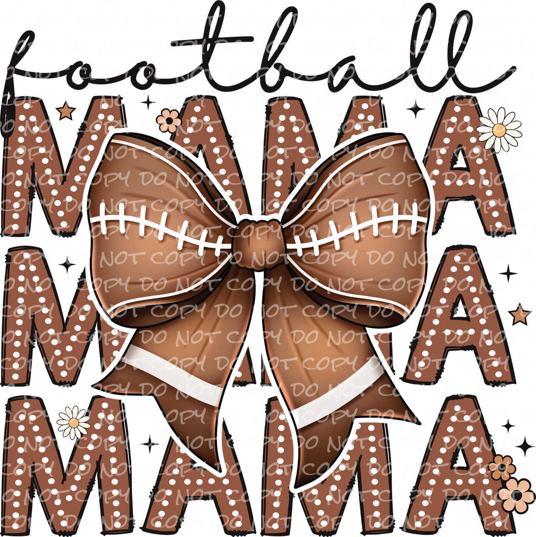 Football Mama Coquette | DTF Ready to Press or Sublimation Transfer