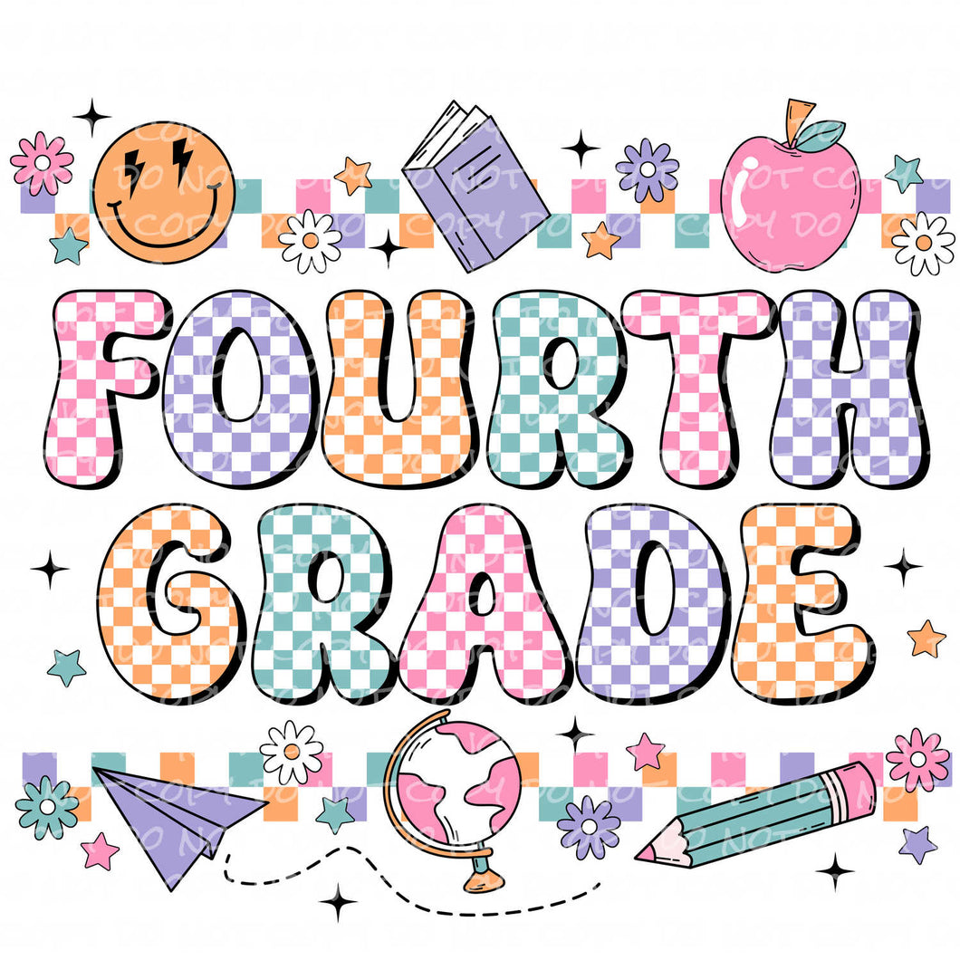 Fourth Grade | DTF Ready to Press or Sublimation Transfer