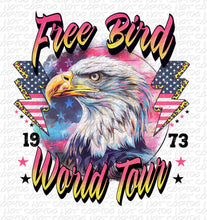 Load image into Gallery viewer, Free Bird World Tour | DTF Ready to Press or Sublimation Transfer
