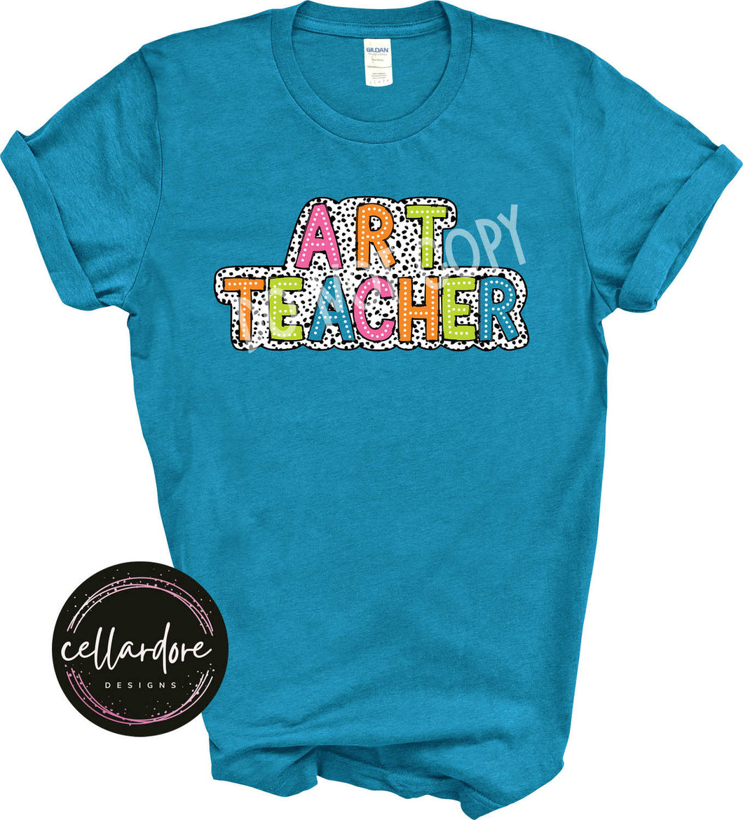 Art Teacher Dalmatian Tee