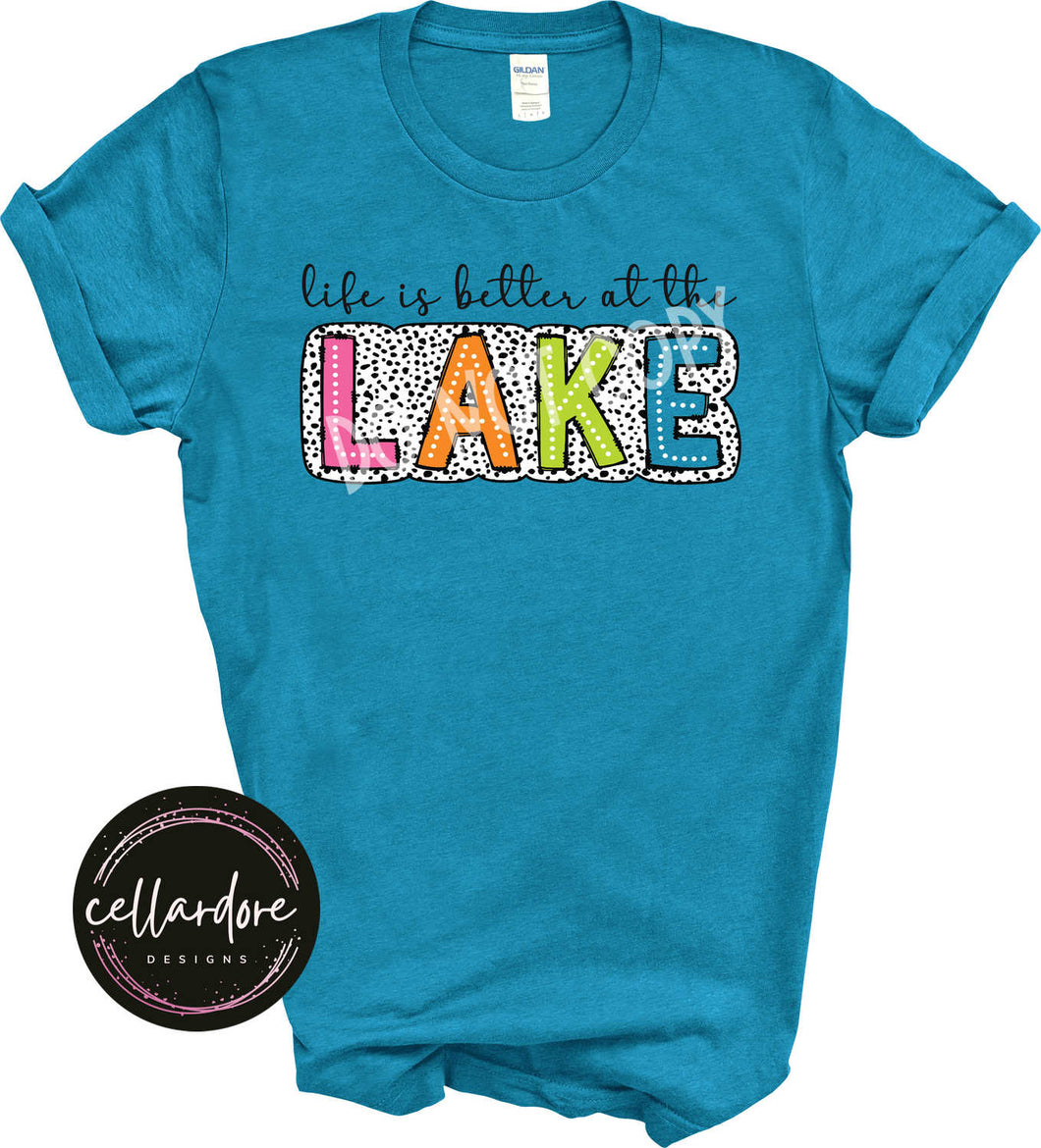 Life is Better at the Lake Dalmatian Tee