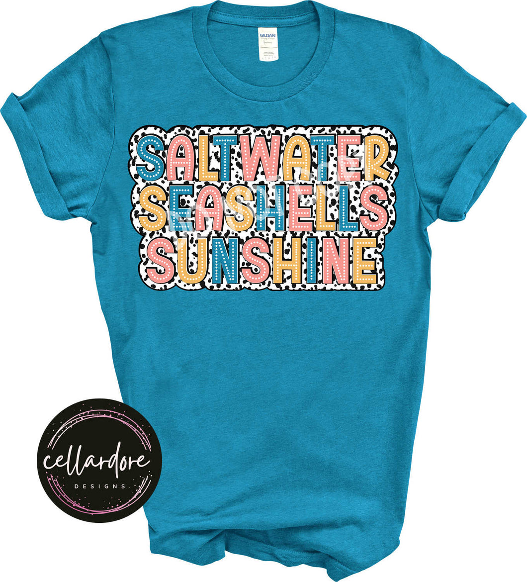 Saltwater Seashells Sunshine Dalmatian Tee