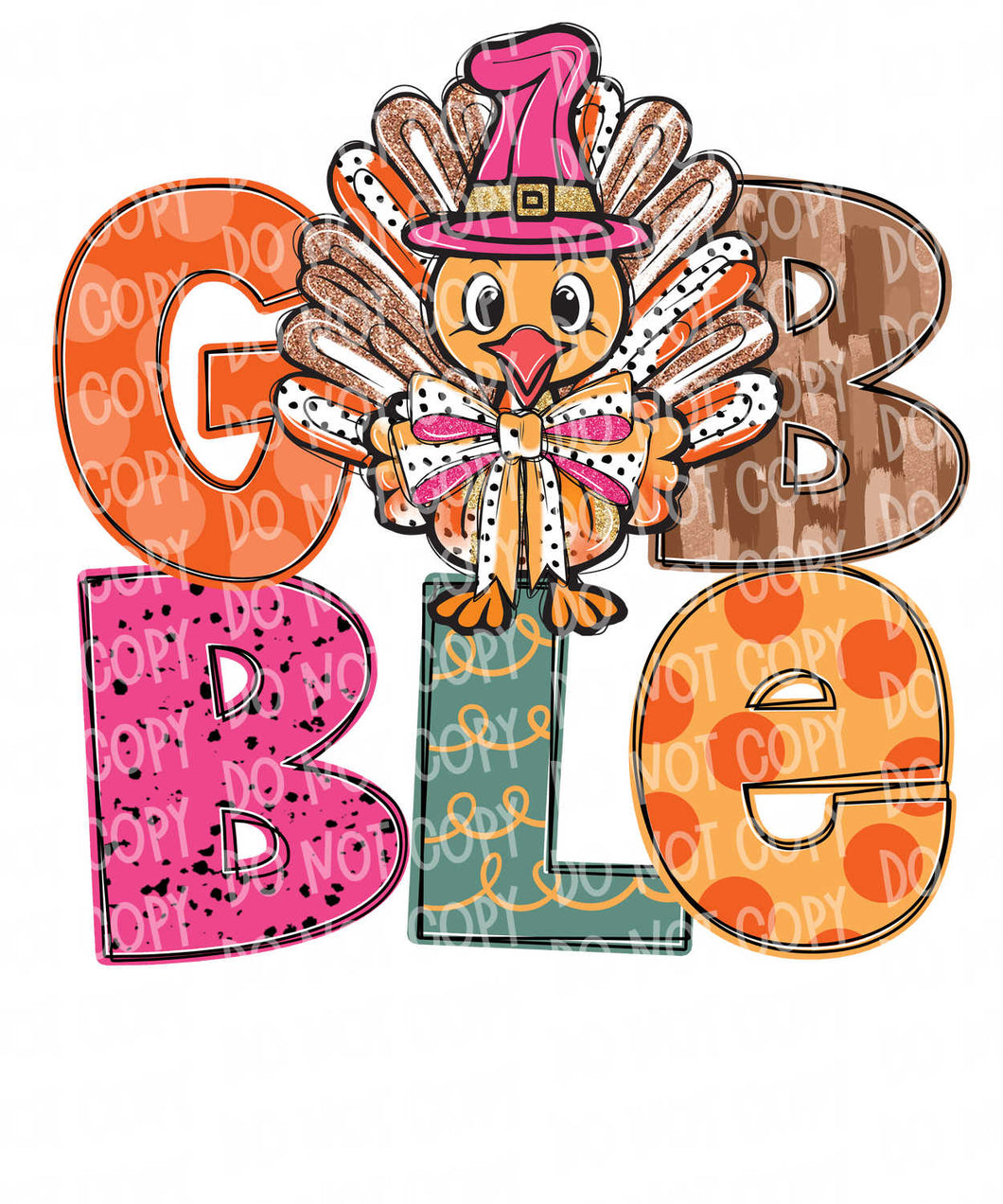 Gobble (3 Designs) | DTF Ready to Press or Sublimation Transfer