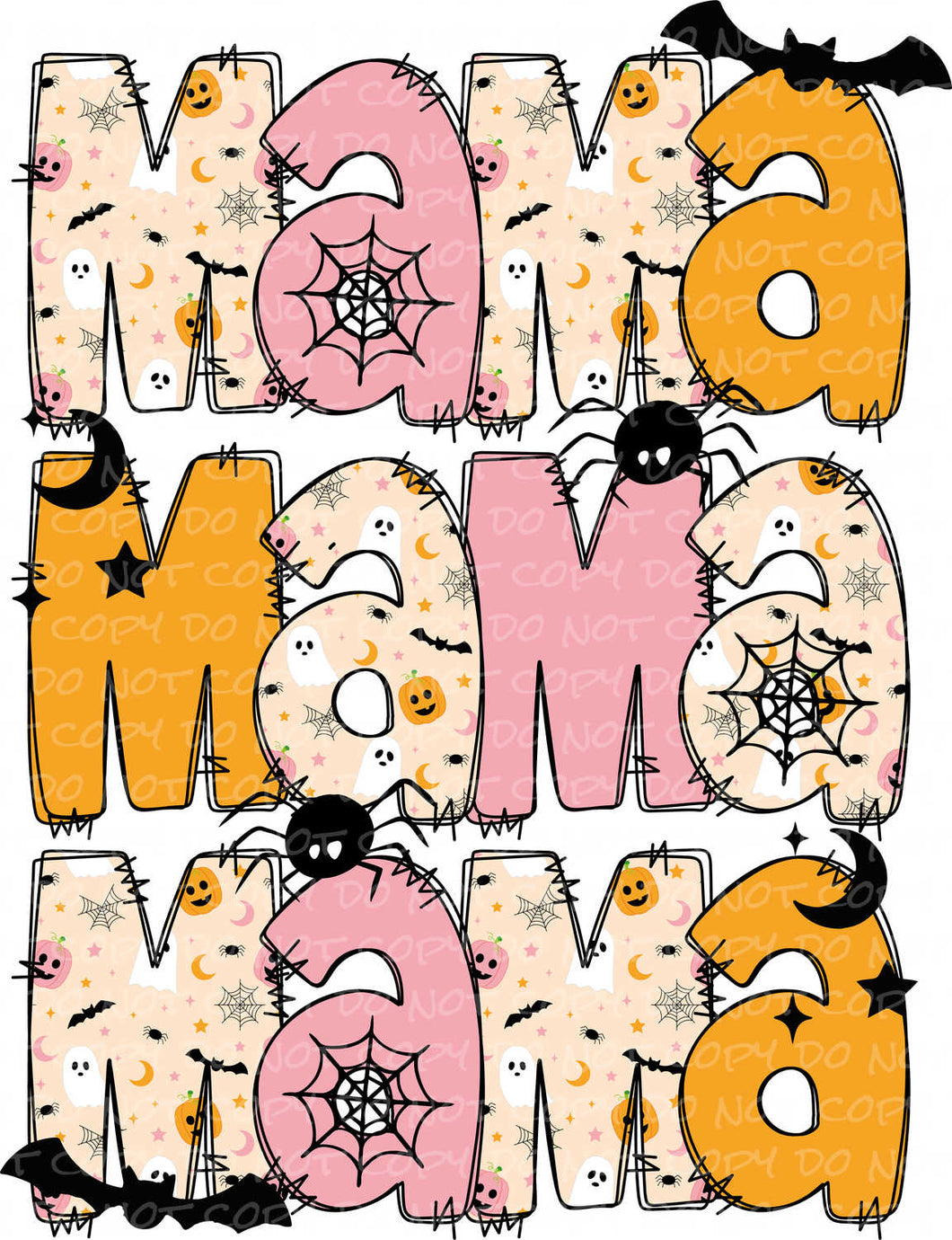 Cute Halloween Mama | DTF Ready to Press or Sublimation Transfer