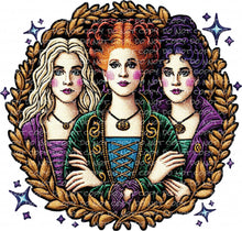 Load image into Gallery viewer, 3 Witches Faux Patch | DTF Ready to Press or Sublimation Transfer
