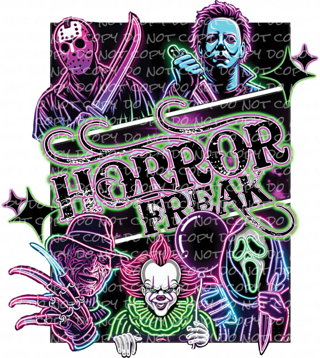 Horror Freak | DTF Ready to Press or Sublimation Transfer