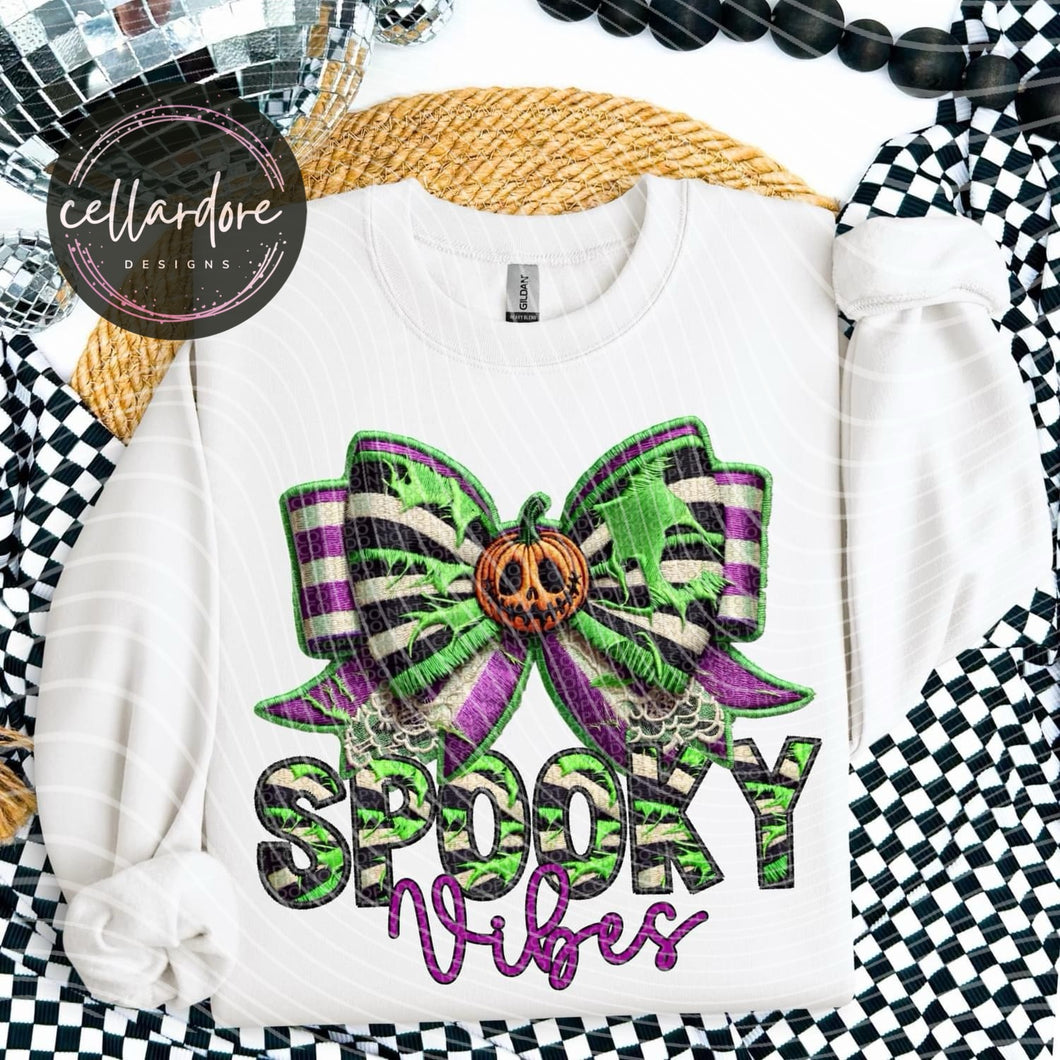 Spooky Vibes Sweatshirt - Completed Apparel Item