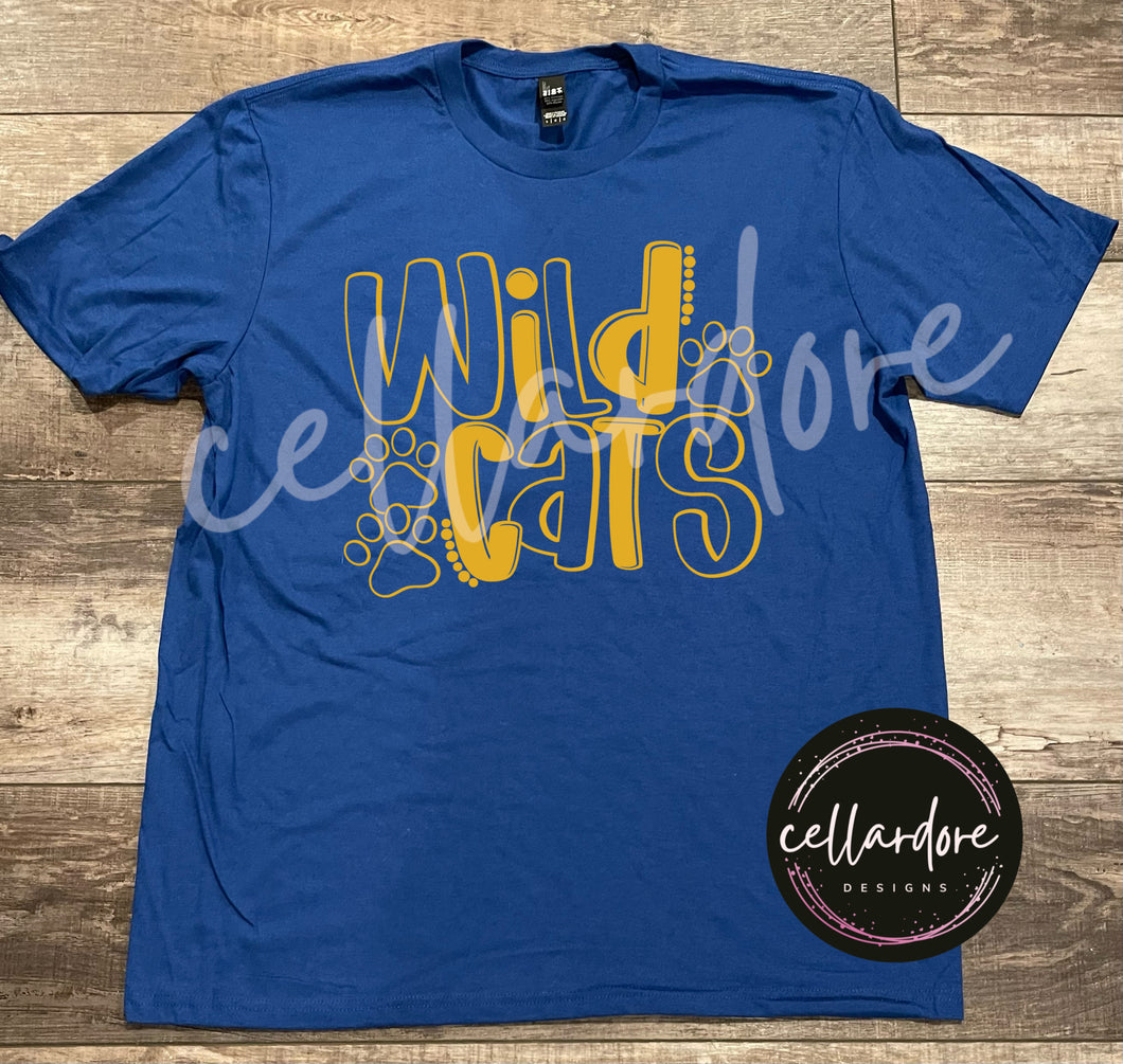 Wildcats Bubble Letters