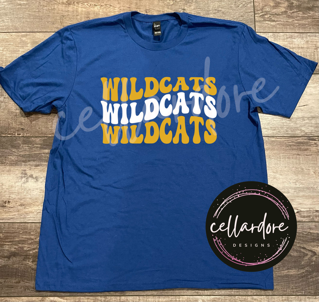 Wildcats Wave Stacked