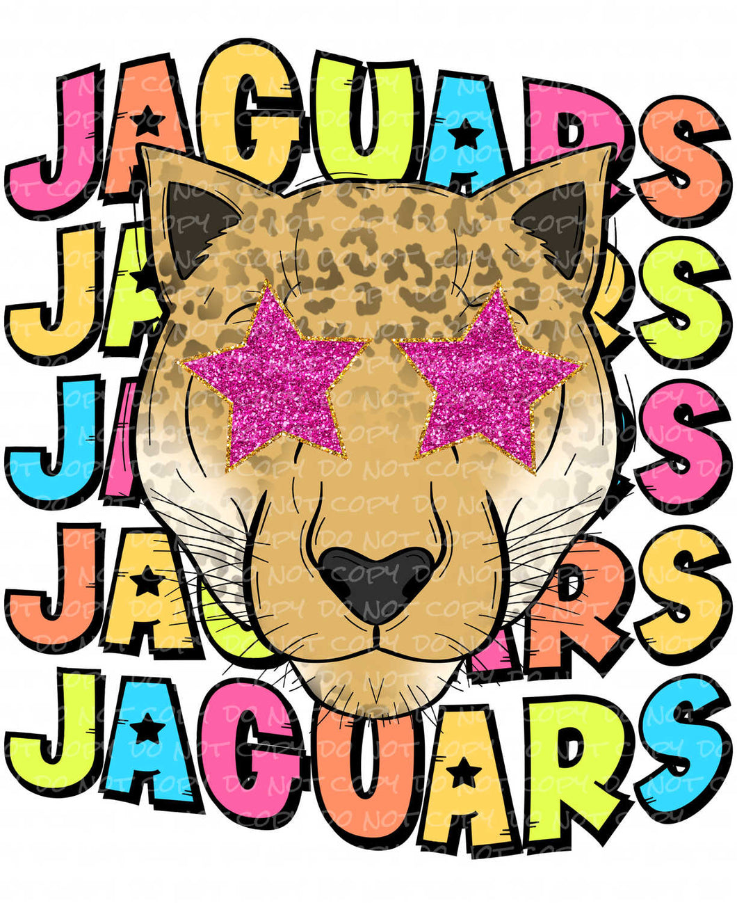 Jaguars Colorful | DTF Ready to Press or Sublimation Transfer