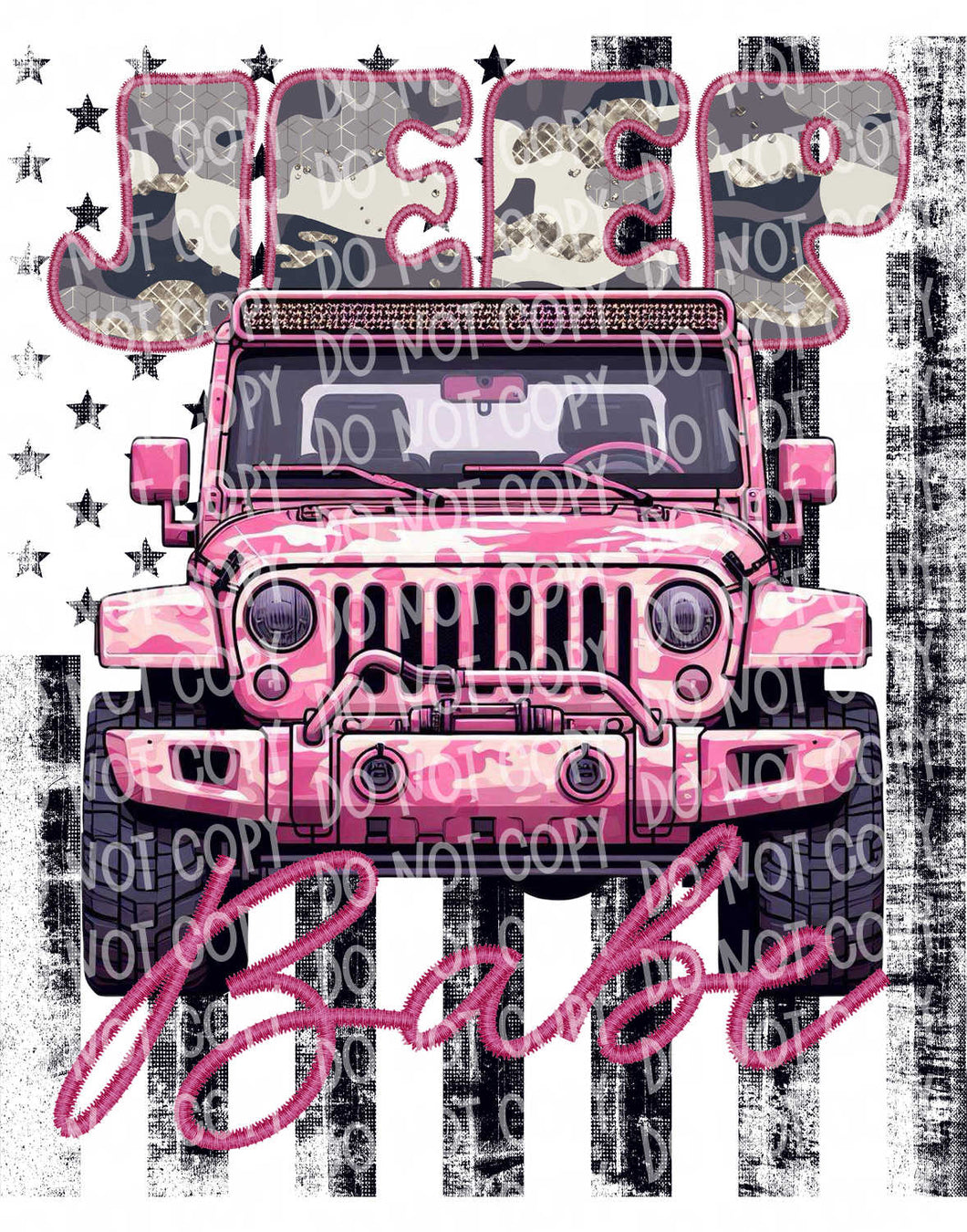 Jeep Babe  | DTF Ready to Press or Sublimation Transfer